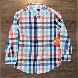 NWT—Wonder Nation Kids Checkered Shirt